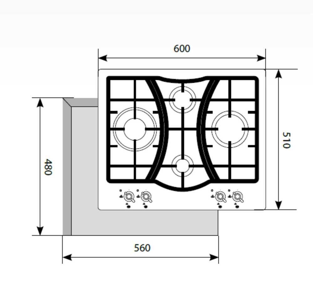 Газовая варочная поверхность LEX GVE 6043 C IV LIGHT