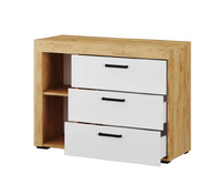 Комод Адель дуб крафт золотой/белый