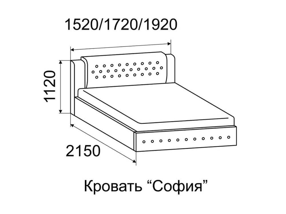 Кровать с ПМ София