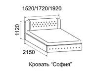 Кровать с ПМ София